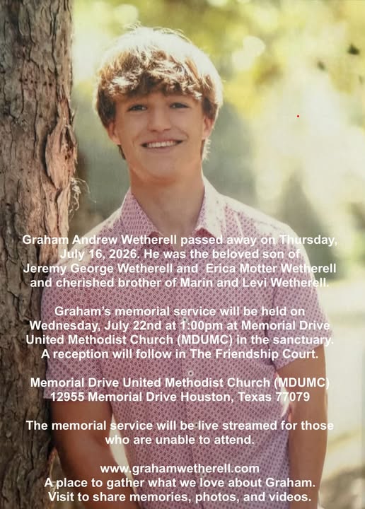 Graham Wetherell Motorcycle Accident, Houston, TX Obituary, Death, Celebration of life and visitations